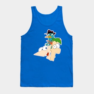 P, F and Agent P Platypus Tank Top